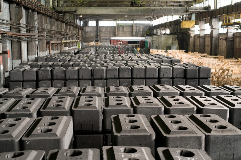 Graphite Blocks at Plant